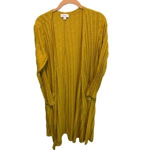 LulaRoe Mustard Yellow Long Cardigan